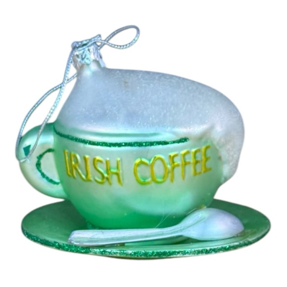 Kris Kringl Irish Coffee Cup Glass Ornament - Picture 9 of 12